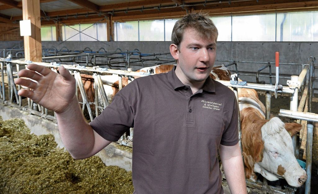 Ein junger schwäbischer Bauer setzt im Chor der notleidenden Viehhalter einen Kontrapunkt: Preisverfall stürzt Milchbauern in die Krise