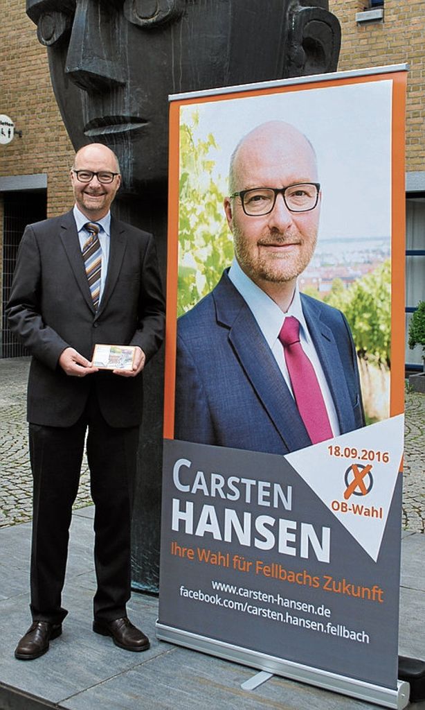 Der 51-Jährige bewirbt sich um das Amt des Oberbürgermeisters - Mission: Die Kappelbergstadt noch attraktiver machen: Carsten Hansen traut sich den Wahlsieg zu