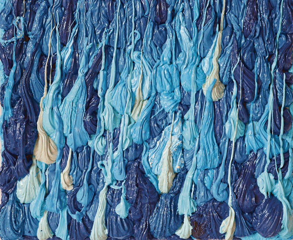 G           B          ad Cannstatt          :           Sonja Graeff-Schimmelpfennig zeigt ihre Gemälde bei Briz-Waagen-Fabrik - Vernissage am 11. März: Blaue Sehnsucht in Tropfen