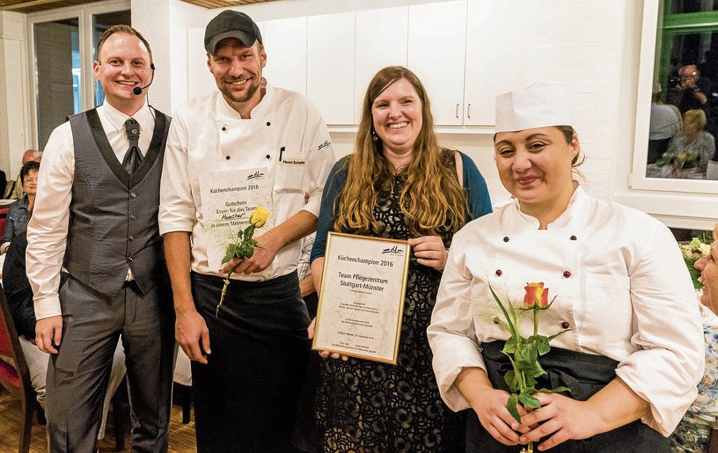 MüNSTER:  Zum Kochwettbewerb im Pflegezentrum Münster kamen bekannte Gesichter aus der Region: Heimsieg für Kochteam Münster