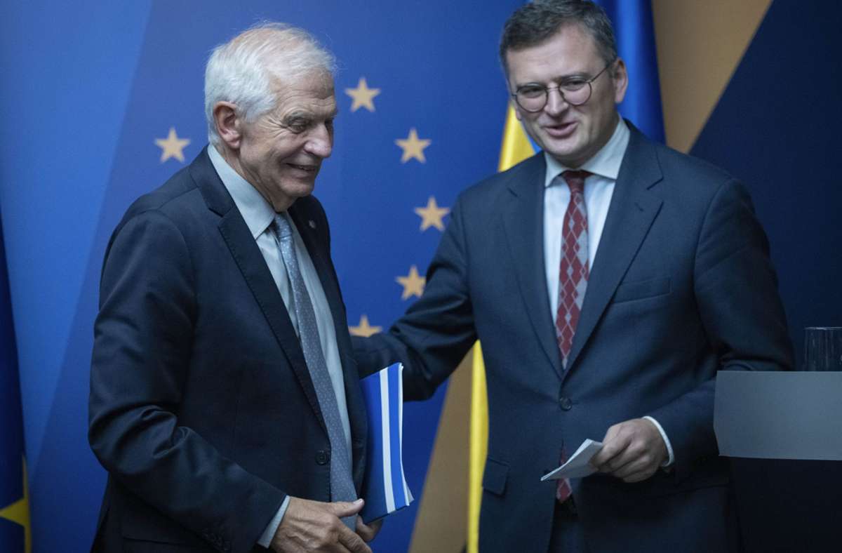 Krieg in der Ukraine: EU-Außenminister besuchen gemeinsam Kiew