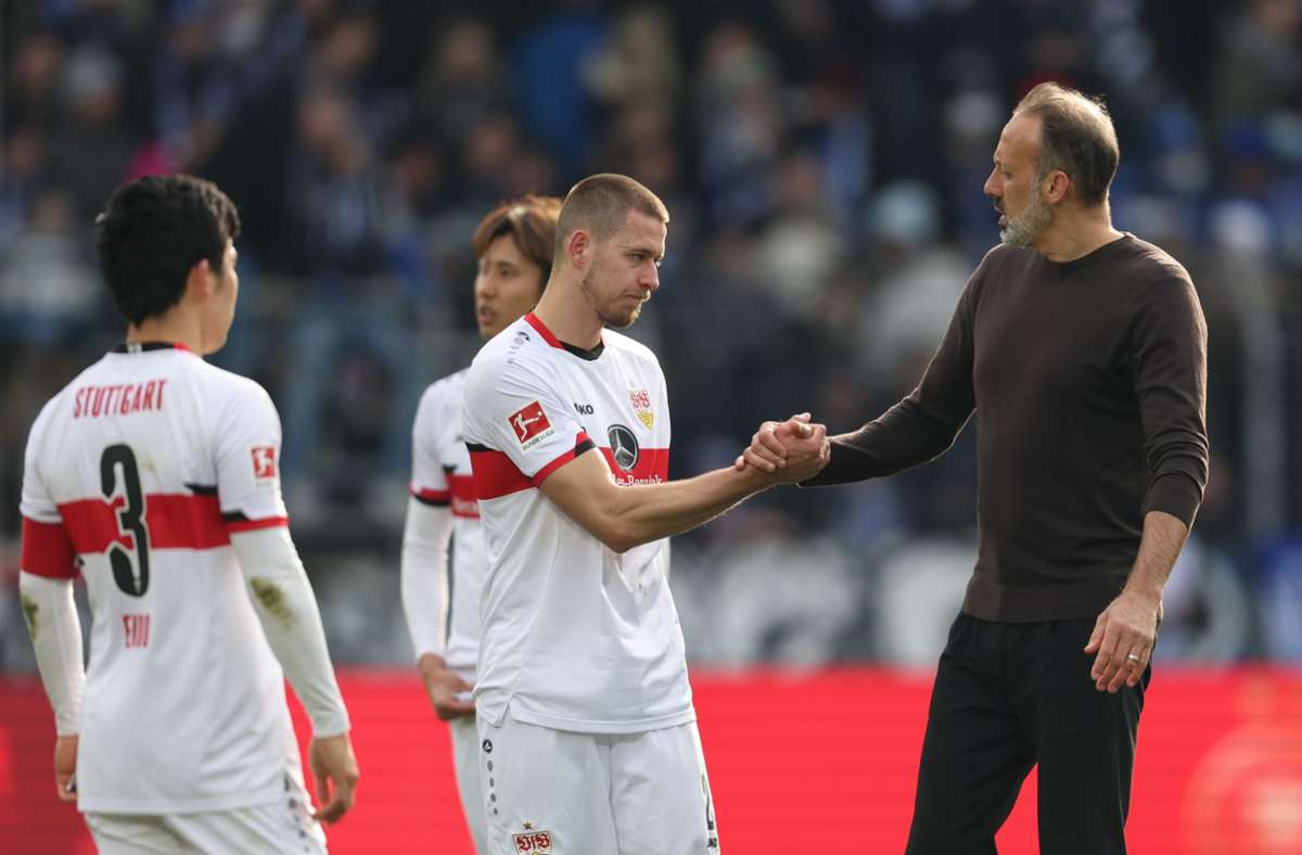 Pellegrino Matarazzo und der VfB Stuttgart haben bei Arminia Bielefeld 1:1 gespielt.