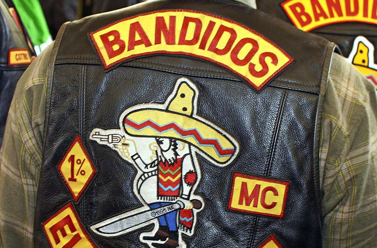 Die „Bandidos“-Kutten sind ein Erkennungszeichen des Klubs. Foto: dpa/Patrick Pleul