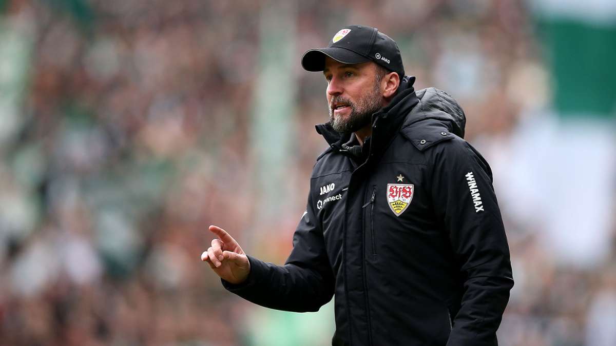 Der VfB-Trainer Sebastian Hoeneß fordert von seinen Spielern in Leverkusen höchste Aufmerksamkeit.