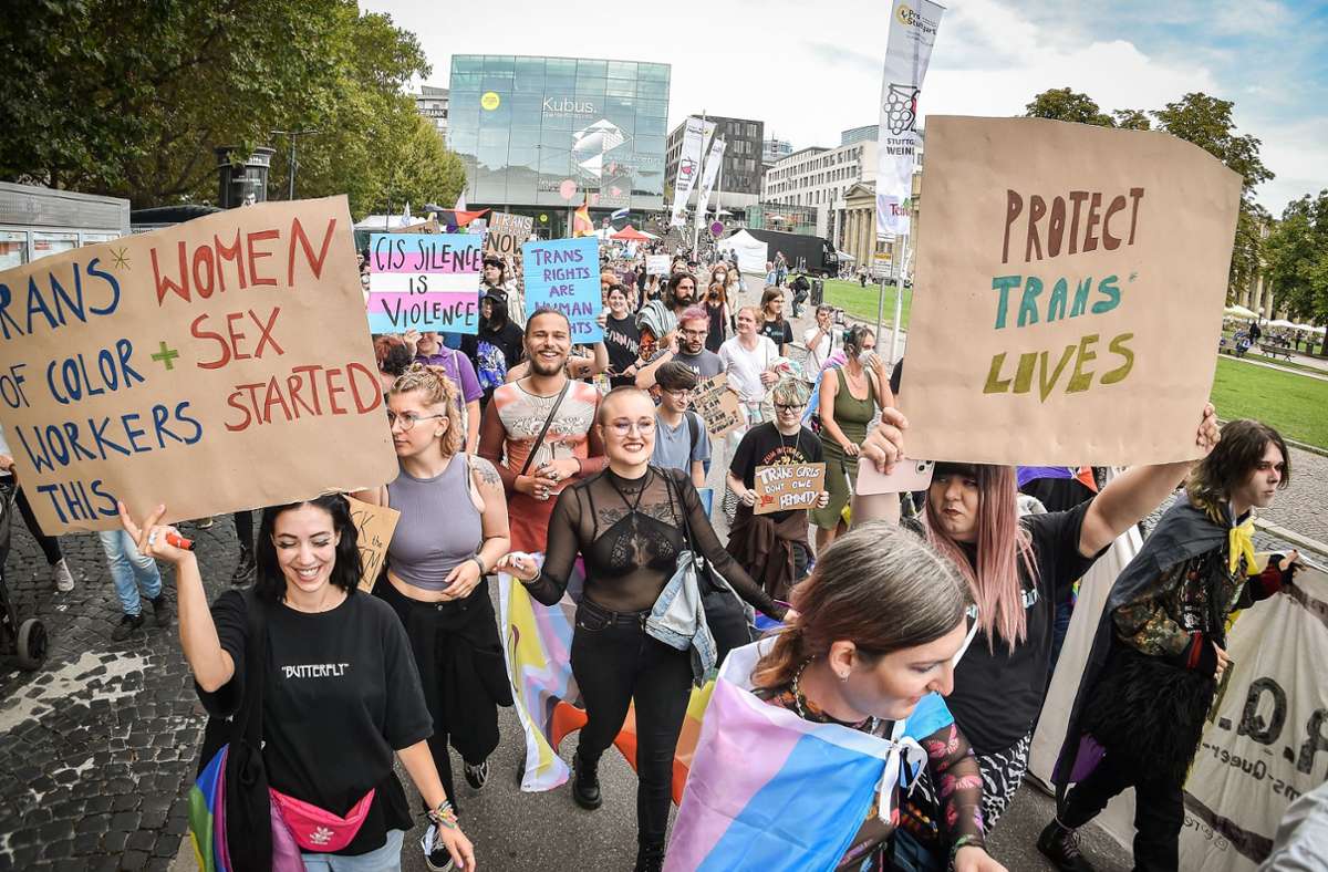 TransPride in Stuttgart: Zeichen gegen geschlechtliche Zuschreibung