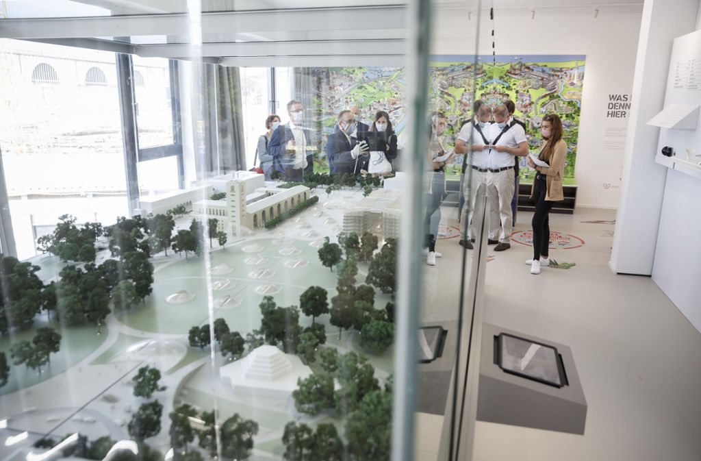 Zukunftsplanung: Die Ausstellung zu Stuttgart 21 führt die Besucher virtuell durch Stuttgarts neuen Bahnhof.