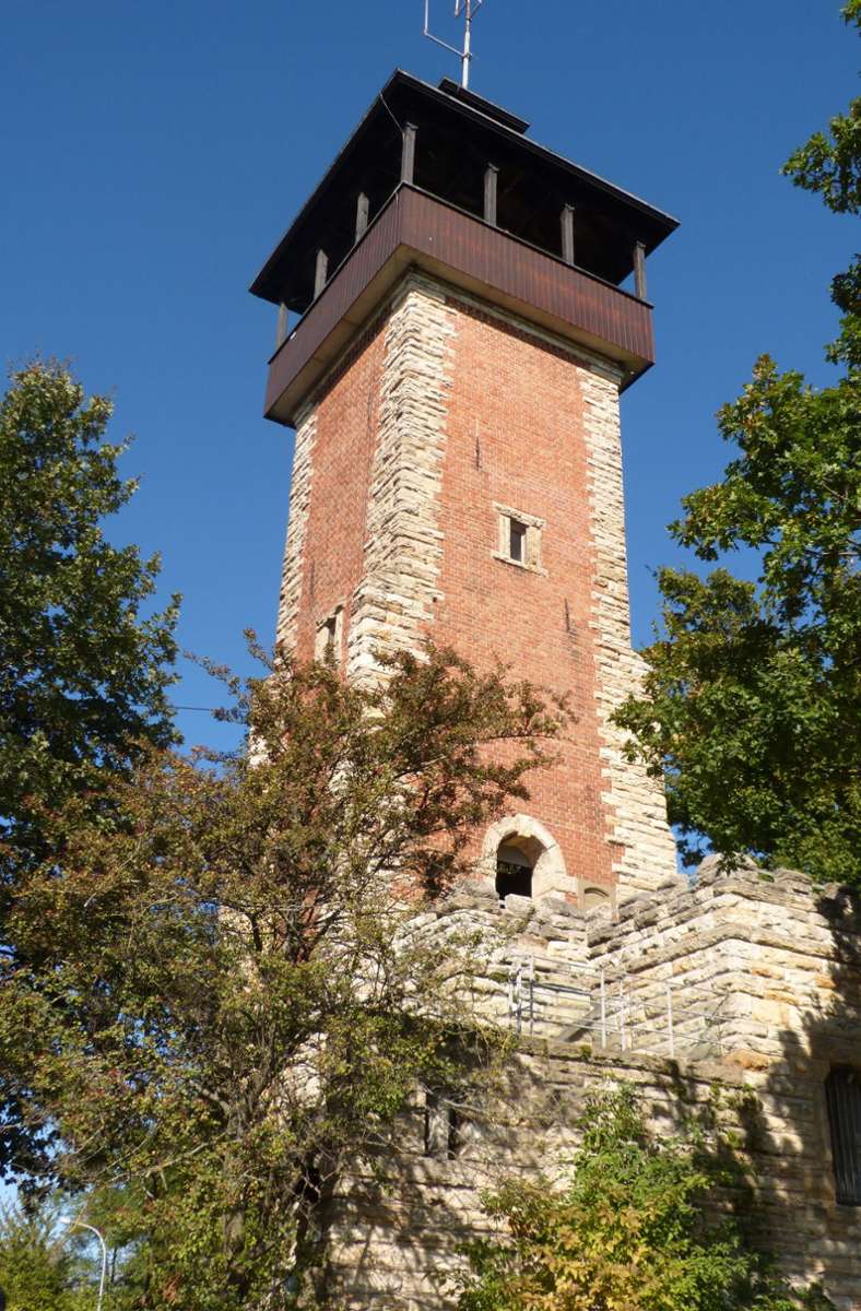 Der Burgholzhofturm in seiner ganzen Pracht.