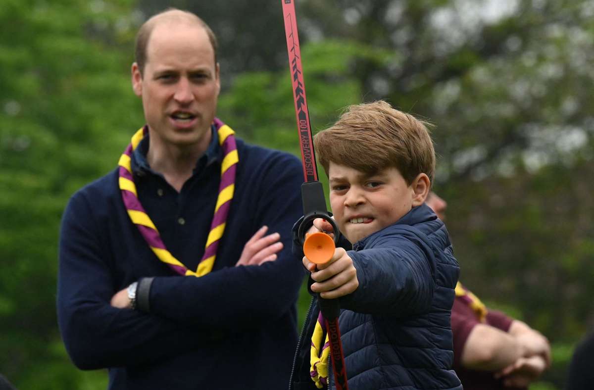 Beobachter sehen eine große Ähnlichkeit: Prinz George mit seinem Vater Prinz William.
