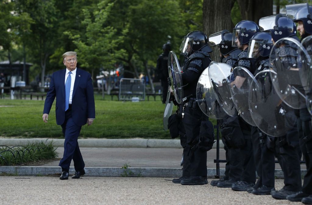 Nach Protesten in den USA: Donald Trump scheint von Militäreinsatz abzurücken
