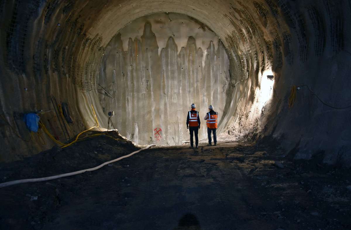 Stuttgart-21-Tunnel in Obertürkheim: Am Anschlag