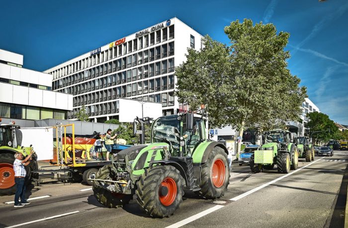 Demo von Milchbauern in Stuttgart: Der Kampf gegen Niedrigpreise geht weiter
