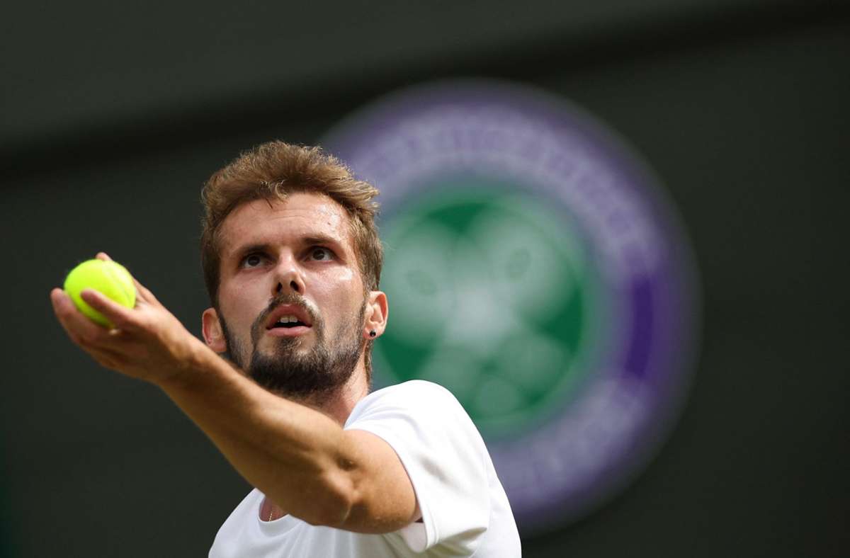 Oscar Otte ist in Wimbledon ausgeschieden. Foto: AFP/ADRIAN DENNIS