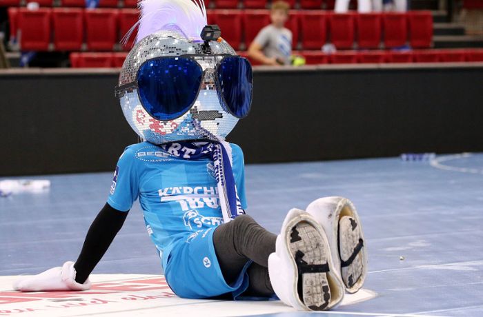 Handball-Bundesliga: TVB Stuttgart vermisst sein Maskottchen Johnny Blue