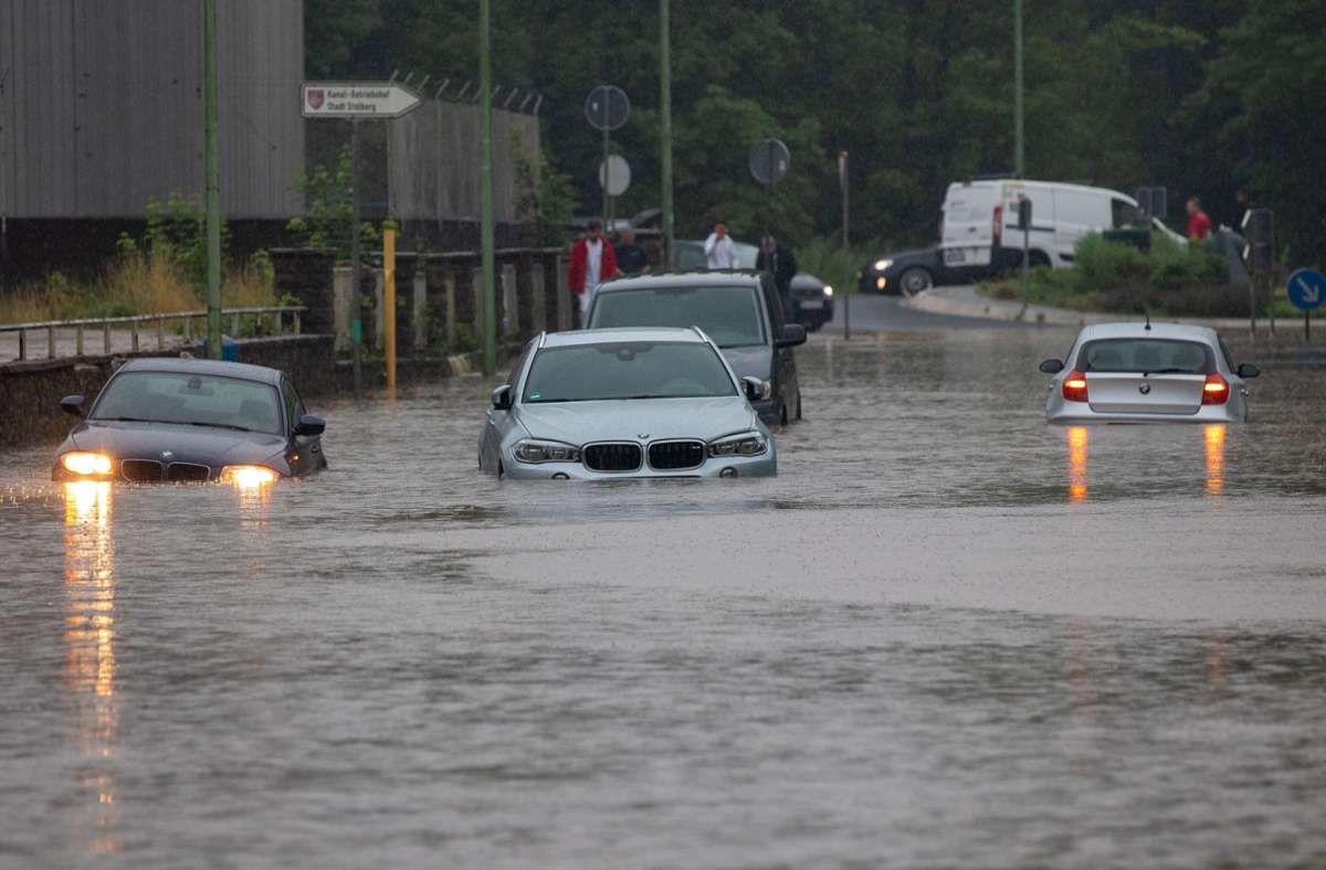 In Stolberg herrscht eine angespannte Hochwasserlage.
