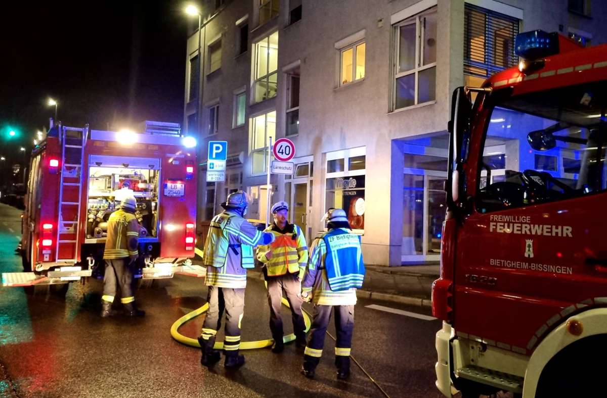 In der Nacht zum Donnerstag musste die Feuerwehr nach Bietigheim ausrücken. Foto: JB/7aktuell.de