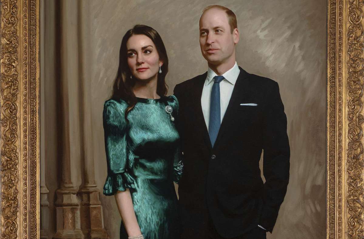 Das erste offizielle Porträt von Prinz William und Herzogin Kate. Foto: dpa/Uncredited