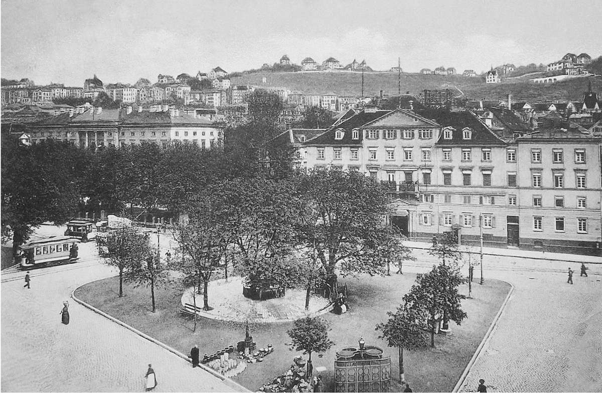 So sah der Charlottenplatz vor über 100 Jahren mit dem Kriegsministerium aus.