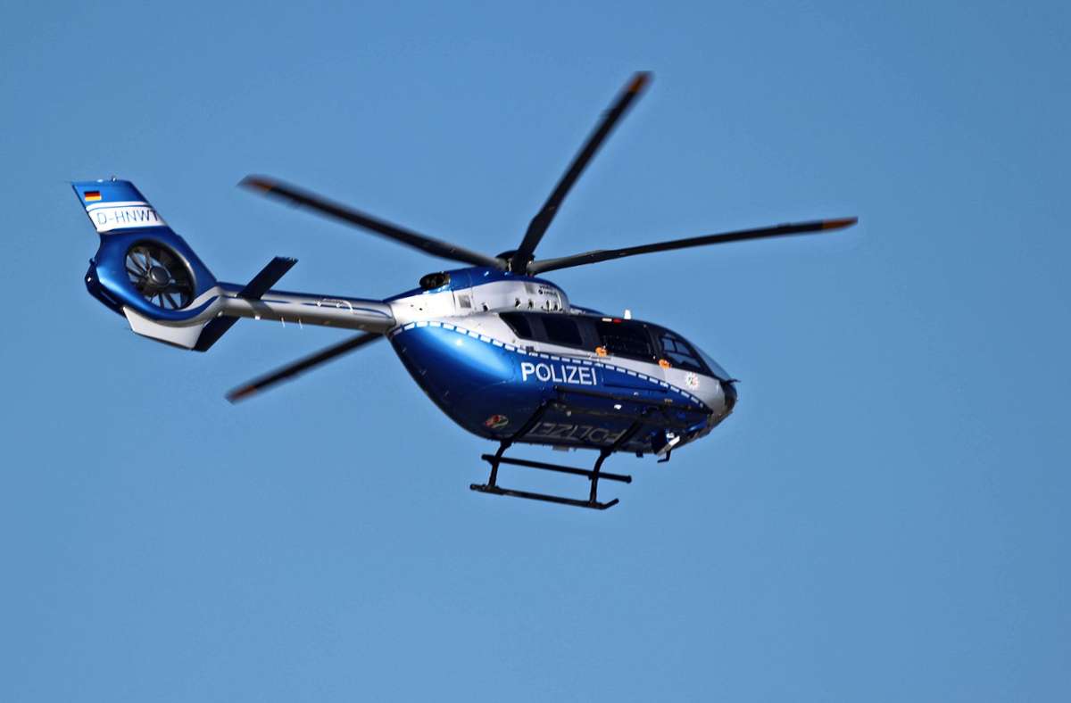 Polizeieinsatz in Stuttgart: Warum der Hubschrauber einen Ladendieb suchte