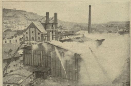 Im Juni 1909 brannte im Stuttgarter Westen die Tivoli-Brauerei. Foto: Veranstalter