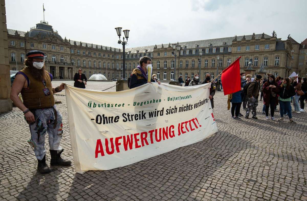 Warnstreiks in Stuttgart und Göppingen: Wieder viele Kitas betroffen