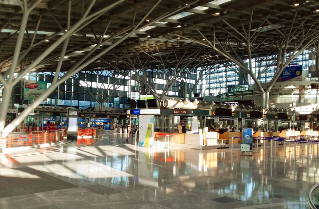 Flughafen geschlossen: Geisterstunde am Stuttgarter Airport