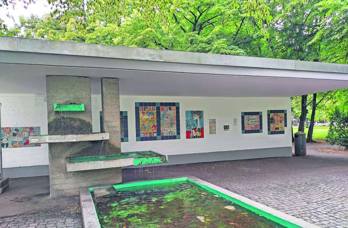 Kurpark in Bad Cannstatt: Graffiti-Schmierereien sind entfernt