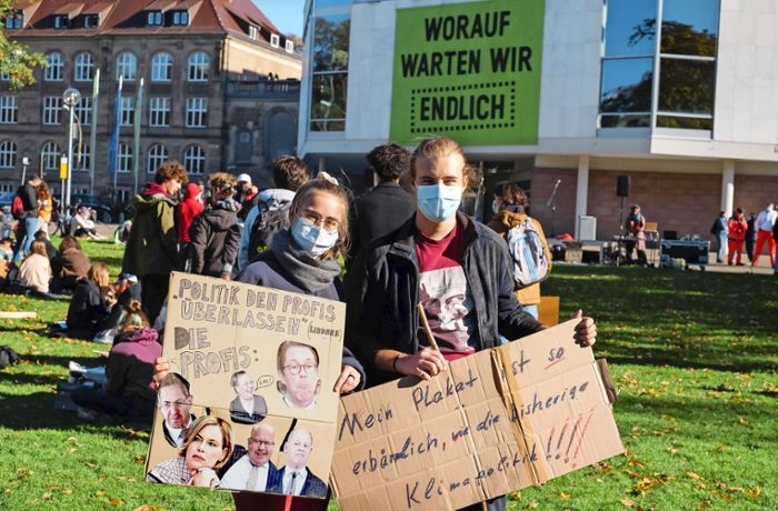 Demo in Stuttgart: Fridays for Future: Kritik an SPD, Grüne und FDP