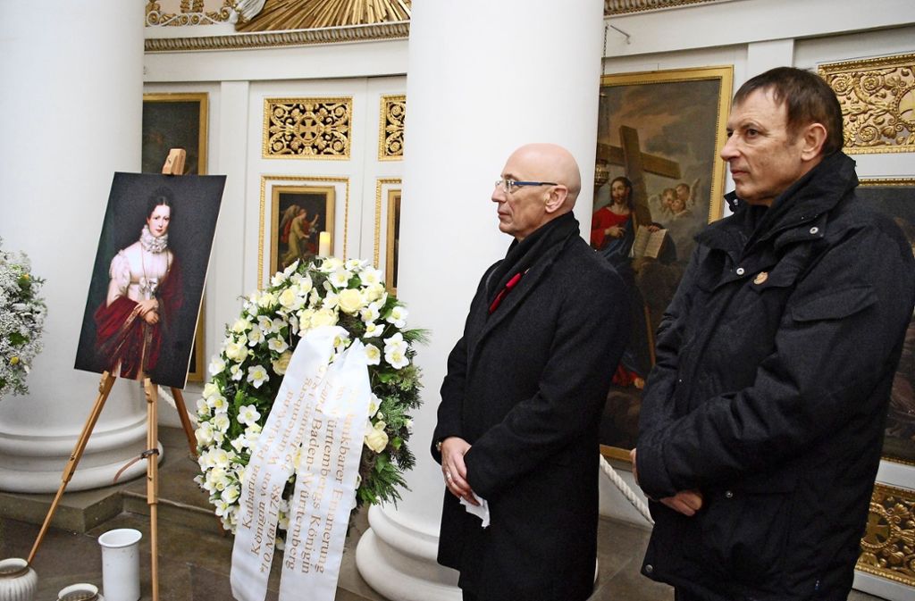 Gedenkfeier zum 200. Todestag der Zarentochter in der  Grabkapelle: Kranzniederlegung für Königin Katharina