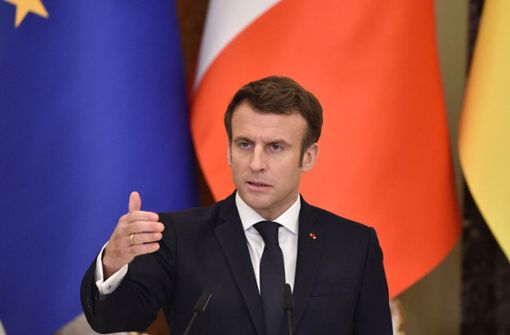Ist Emmanuel Macron der zentrale Vermittler in der Ukraine-Krise? Foto: AFP/Sergei Supinsky