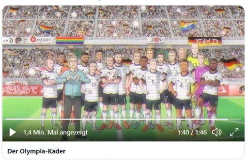 Die etwas andere Kadervorstellung des DFB. Foto: Screenshot Twitter/@DFB_Junioren