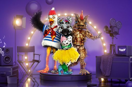 ProSieben stellte am Dienstag die ersten drei Masken der sechsten Staffel von „The Masked Singer“ vor. Foto: dpa/ProSieben