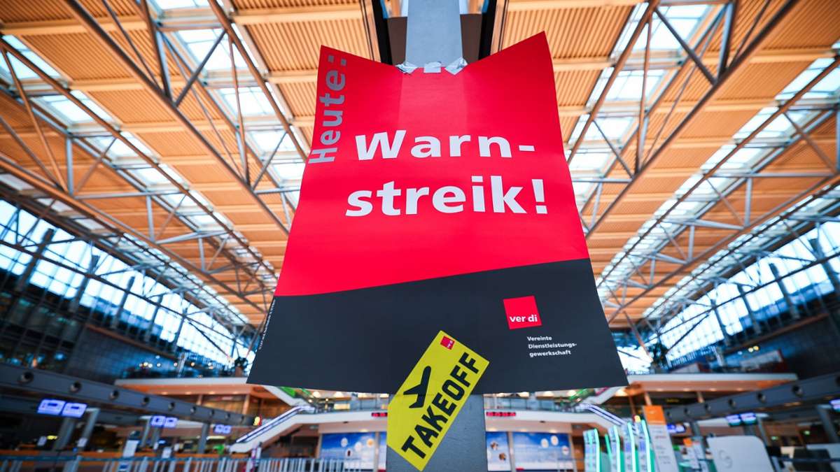 Luftsicherheitspersonal: Verdi ruft auch am Freitag zu Warnstreiks an Flughäfen auf