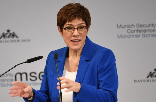 Annegret Kramp-Karrenbauer macht sich für eine stärkere Rolle Deutschlands stark. Foto: dpa/Sven Hoppe