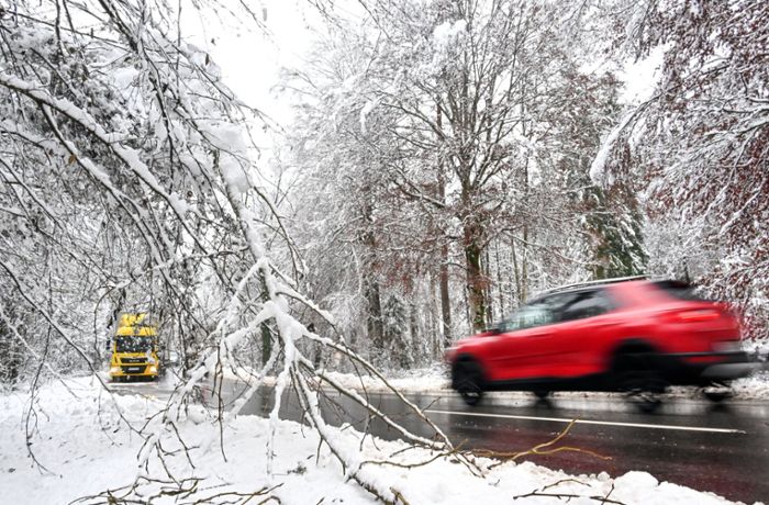 Winter in Baden-Württemberg: Schnee und Glätte sorgen für zahlreiche Unfälle