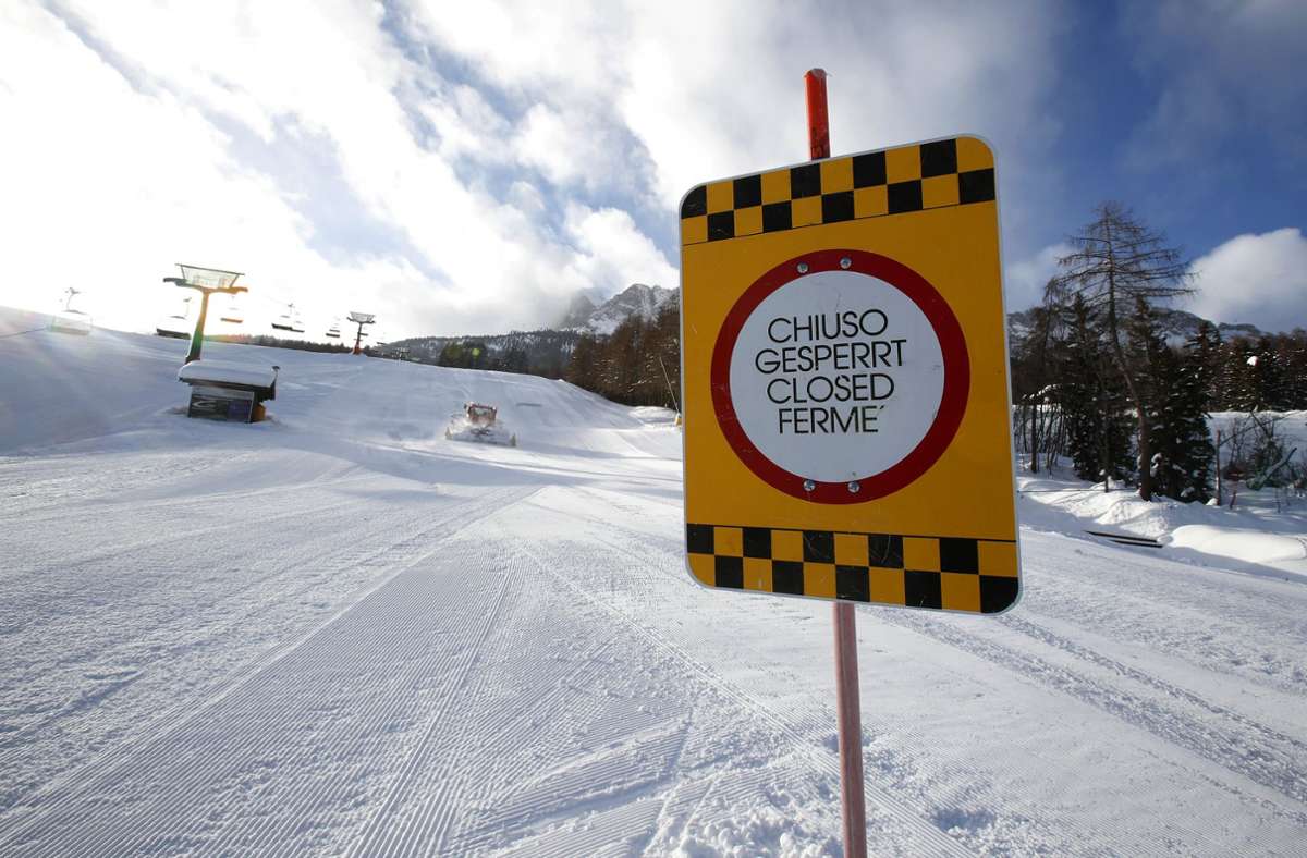 Wegen neuer Corona-Risiken: Italiens Regierung stoppt geplante Öffnung der Skigebiete