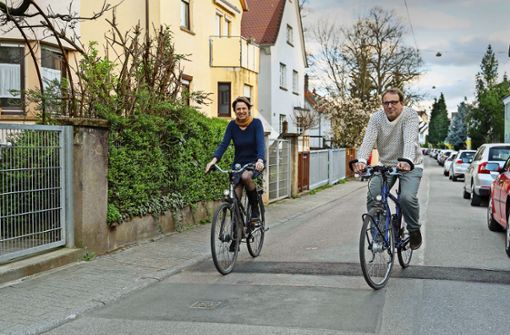 Anja S. und Andreas H. besitzen kein Auto, sondern sind überzeugte Radfahrer. Foto: Julia Schramm