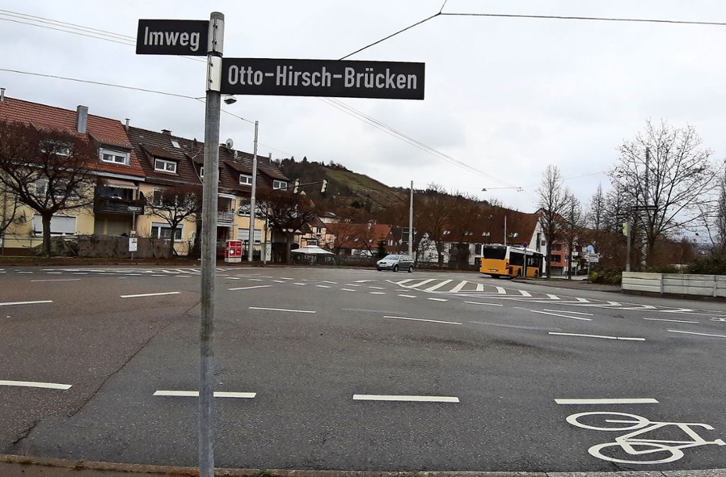 Ende  2019 ist Baubeginn an der Kreuzung Otto-Hirsch-Brücken/Imweg/Göppinger Straße: Kreisverkehr wird endlich Realität