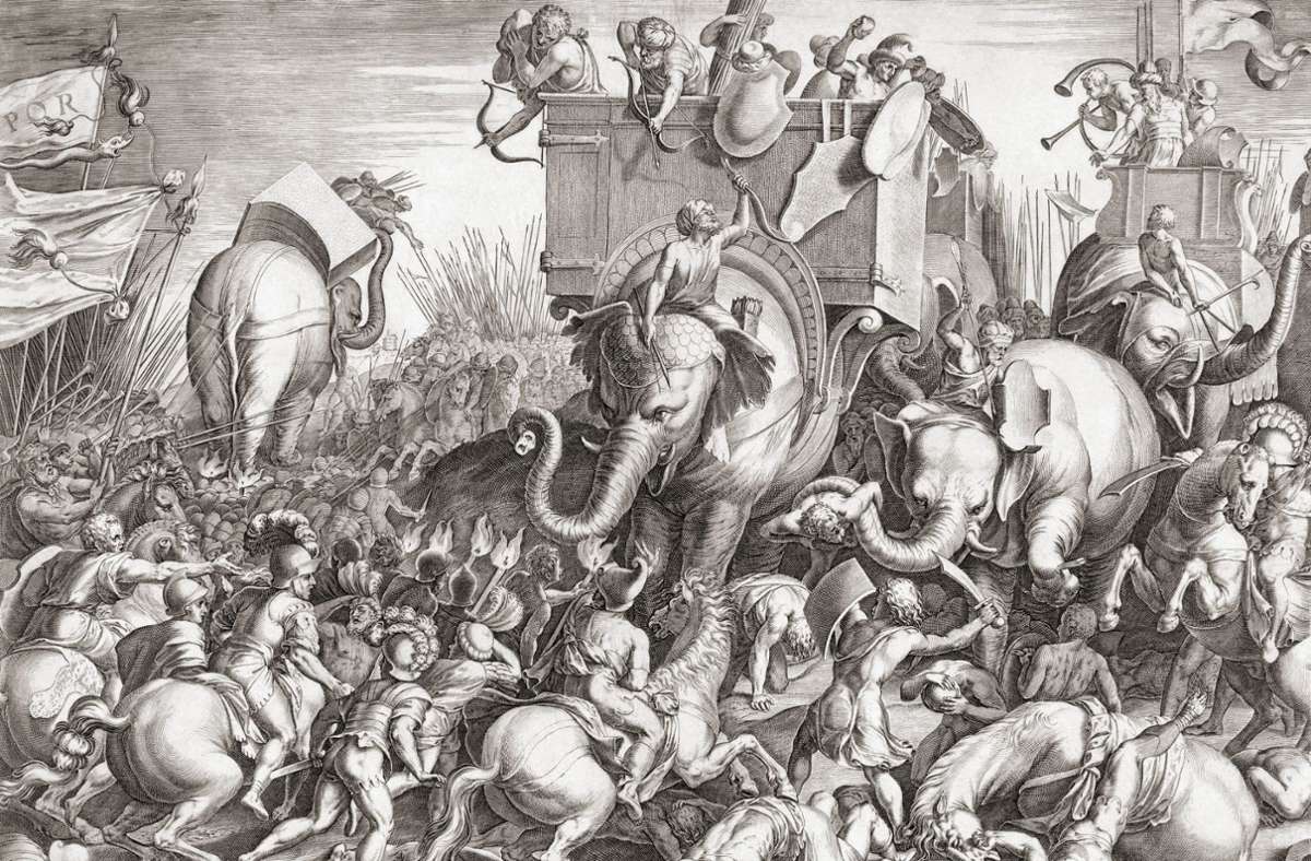Waffentechnik der   Antike: Elefanten statt Panzer