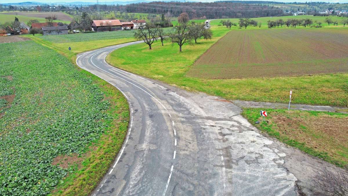 Kreisstraße zwischen Affalterbach und Hochdorf: Holperpiste wird saniert – mit einer Einschränkung