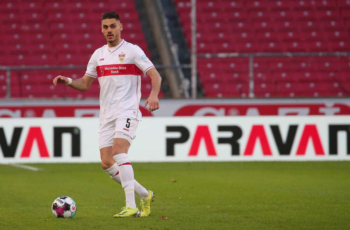 Verteidiger des VfB Stuttgart: Konstantinos Mavropanos kann sich eine Zukunft beim VfB vorstellen