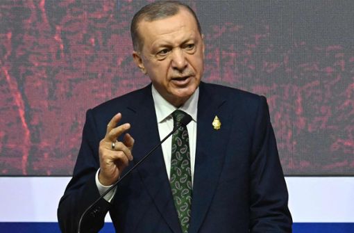 Präsident Recep Tayyip Erdogan kündigte einen neuen Einmarsch seiner Armee in Syrien an. Foto: AFP/Goh  Chai Hin