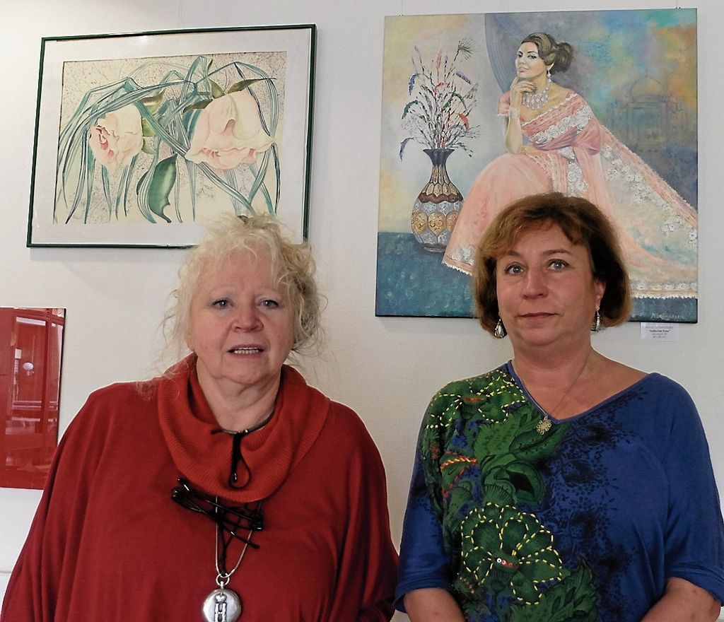 G           M          ünster          :           Werke von Natalija Jakovleva und Anna Schmadalle im Pflegezentrum Münster - Vernissage am 23. September: Malerisch Brücken gebaut