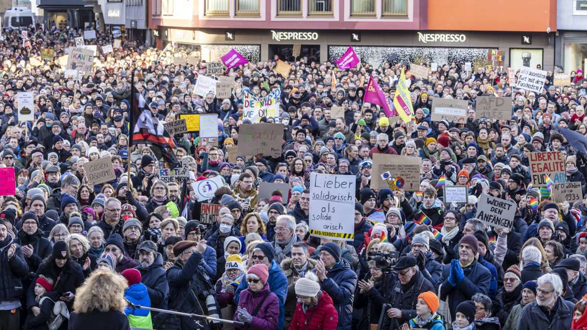 Rottenburg und Heilbronn: Proteste gegen rechts gehen weiter – zwei größere Demos geplant