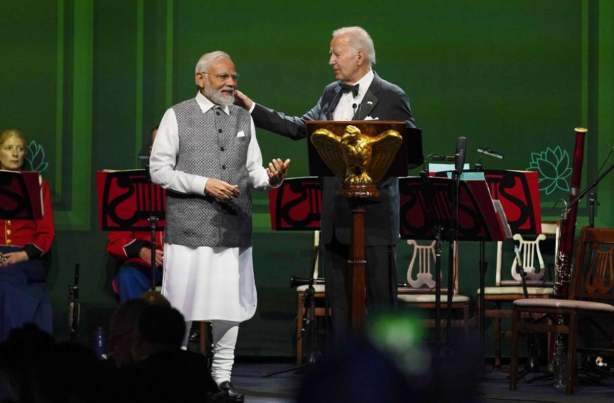 Indiens Premierminister  besucht Washington: Biden buhlt um Indiens Gunst