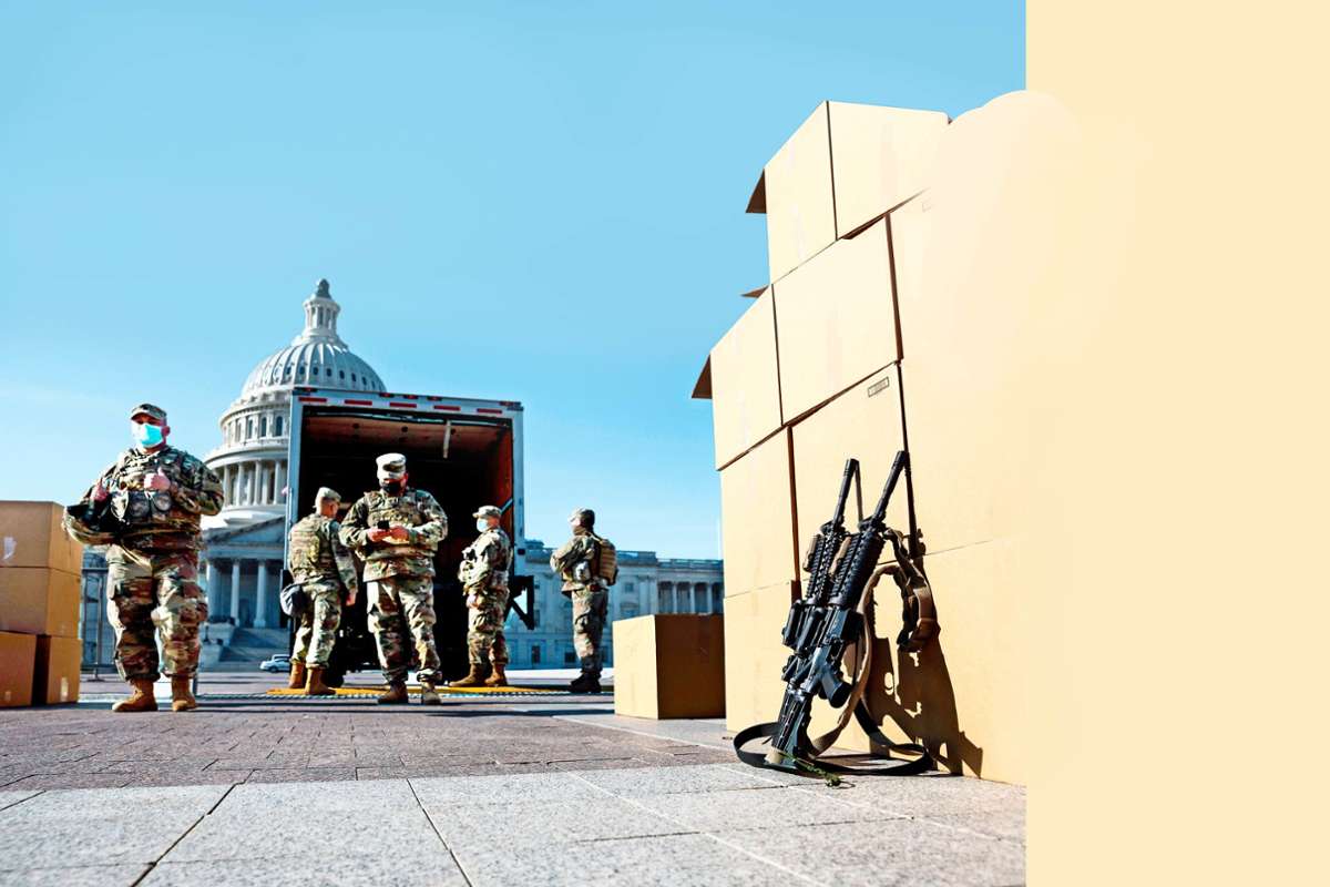 Washington vor der Amtseinführung Joe Bidens: Szenen aus der Festung