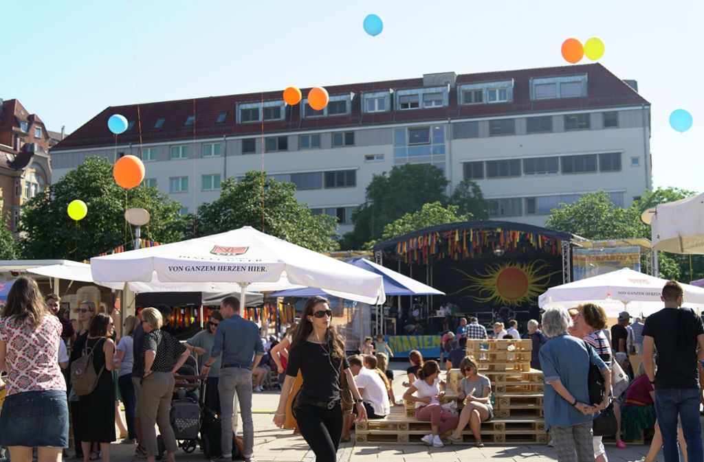 Marienplatzfest im Sommer.
