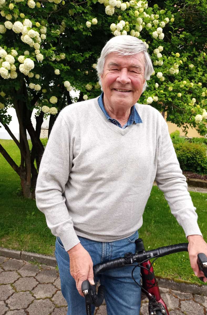 Der 78-jährige Karl Link ist weiterhin viel mit dem Fahrrad unterwegs.
