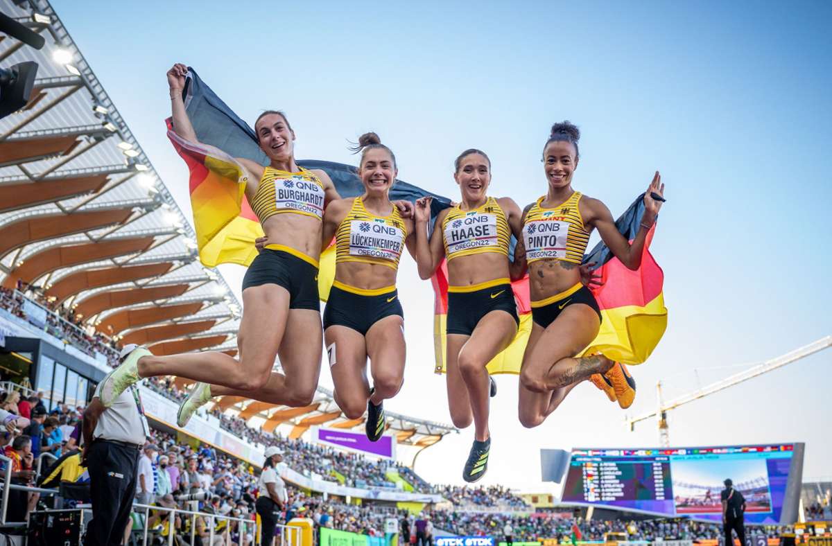 Leichtathletik Weltmeisterschaft: Deutsche Sprintstaffel holt Bronze