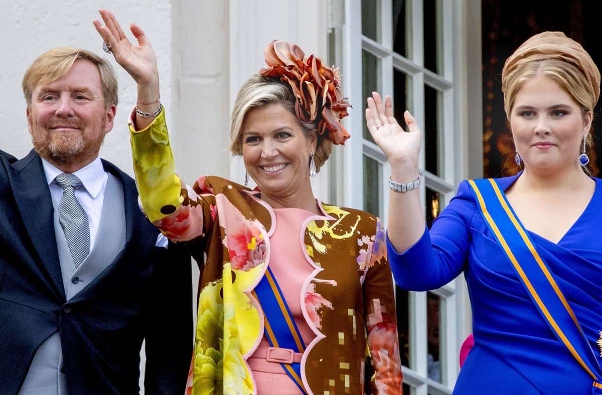 Königin Máxima  der Niederlande: Farbenfrohe Kombination