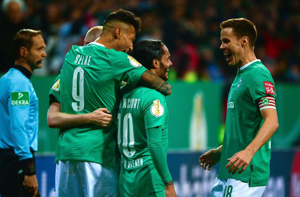 Viertelfinale des DFB-Pokals: Werder erreicht mit Schalke, Frankfurt und Düsseldorf nächste Runde